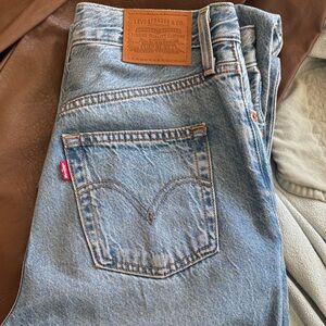 Levi's Light Blue Wide Leg Jeans